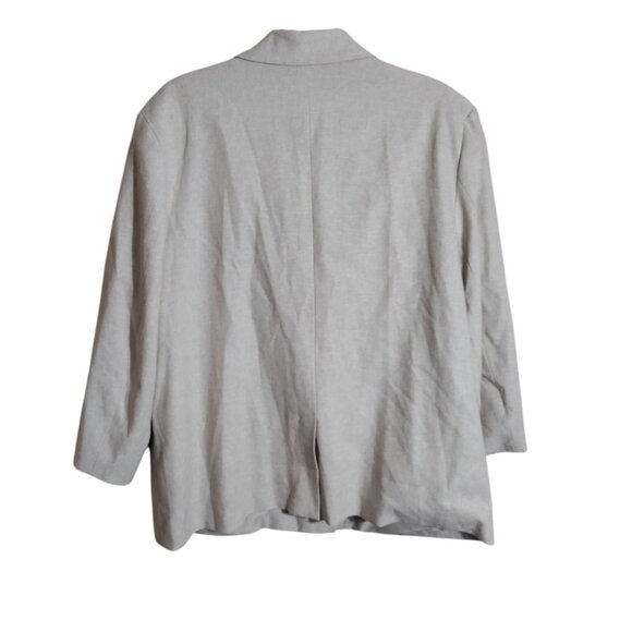 Old‎ Navy Double Breasted Beige Linen Blend Blazer Size XL Petite New - Picture 2 of 9